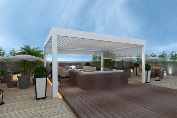 電動(dòng)百葉涼亭M210應(yīng)用場(chǎng)景2