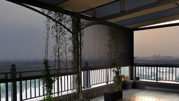 室外電動遮陽簾